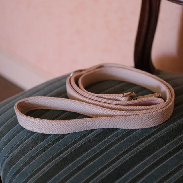 La Laisse Tissée – Rose poudré