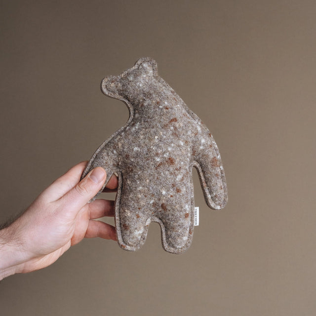 Peluche pour chien en forme d'ours