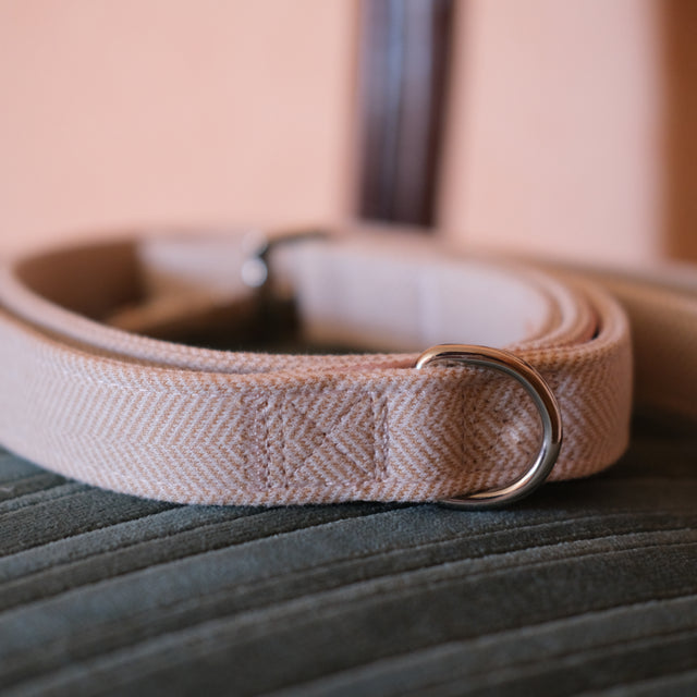 La Laisse Tissée – Rose poudré