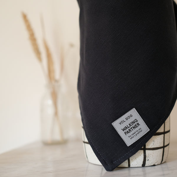 Le Bandana - Tencel et lin - Charbon