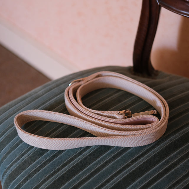 La Laisse Tissée – Rose poudré