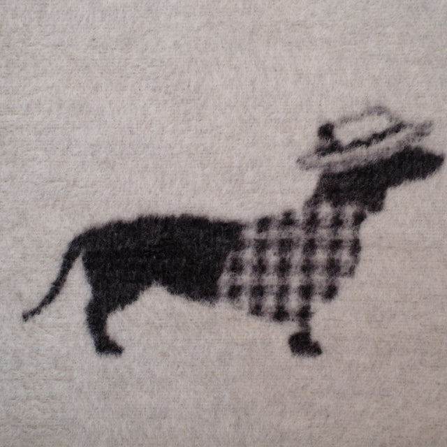 Le Plaid Réversible - Motifs teckel