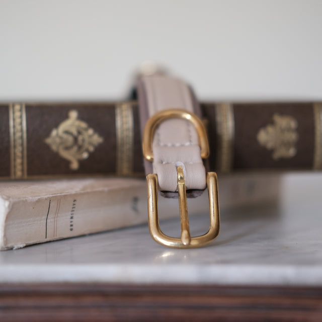 Le Collier Bijou - Cuir nappa ivoire