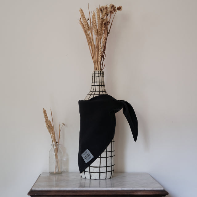 Le Bandana - Tencel et lin - Charbon