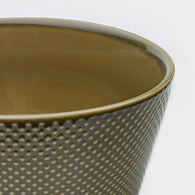 Zoom sur la gamelle couleur kaki pour chien 