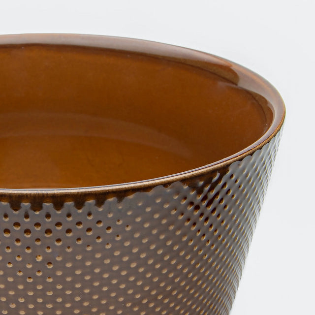 Zoom sur la gamelle pour chien couleur cannelle