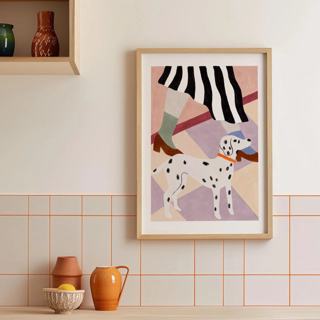 Affiche encadrée avec dalmatien