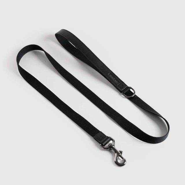 Laisse pour chien en tissu noir