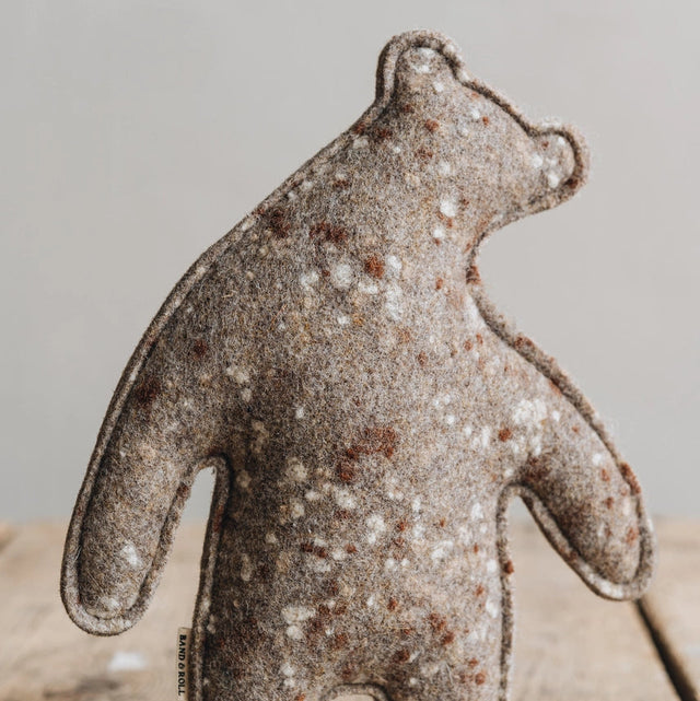 Peluche en laine pour chien en forme d'ours 