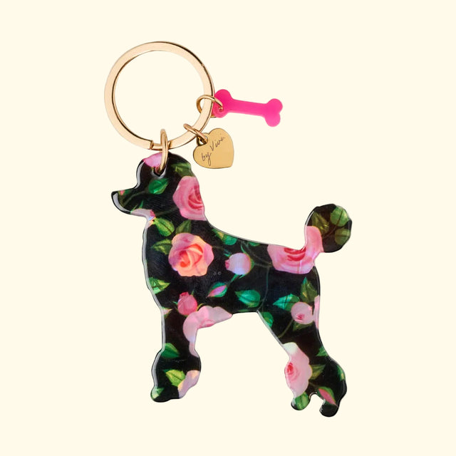 Présentation du porte-clé Caniche