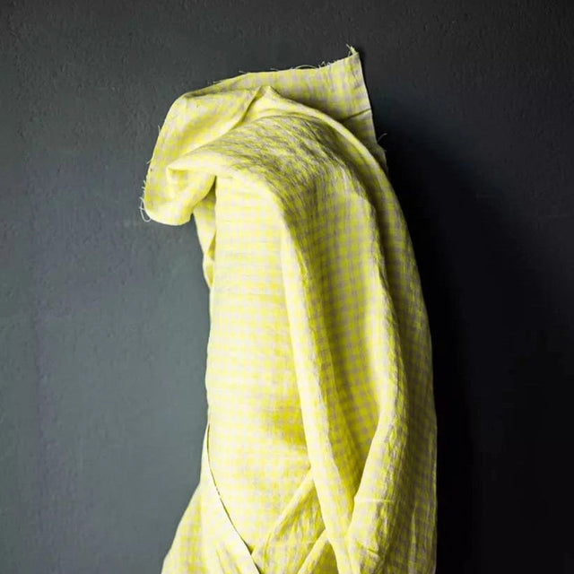 Lin jaune pour bandana pour chien