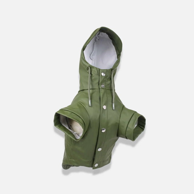 Imperméable olive pour chien 